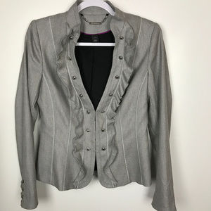 White House Black Market Size 4 Gray Blazer